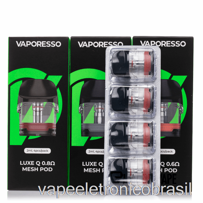 Vape Vaporesso Vaporesso Luxe Q Pods De Substituição 0,6 Ohm Luxe Q Pods (pacote Com 4)